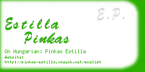 estilla pinkas business card